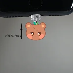 Kpop Aniteez Acrylic Phone Dust Plug - Fan Gift Accessory Featuring Band Members (3 for type - c)