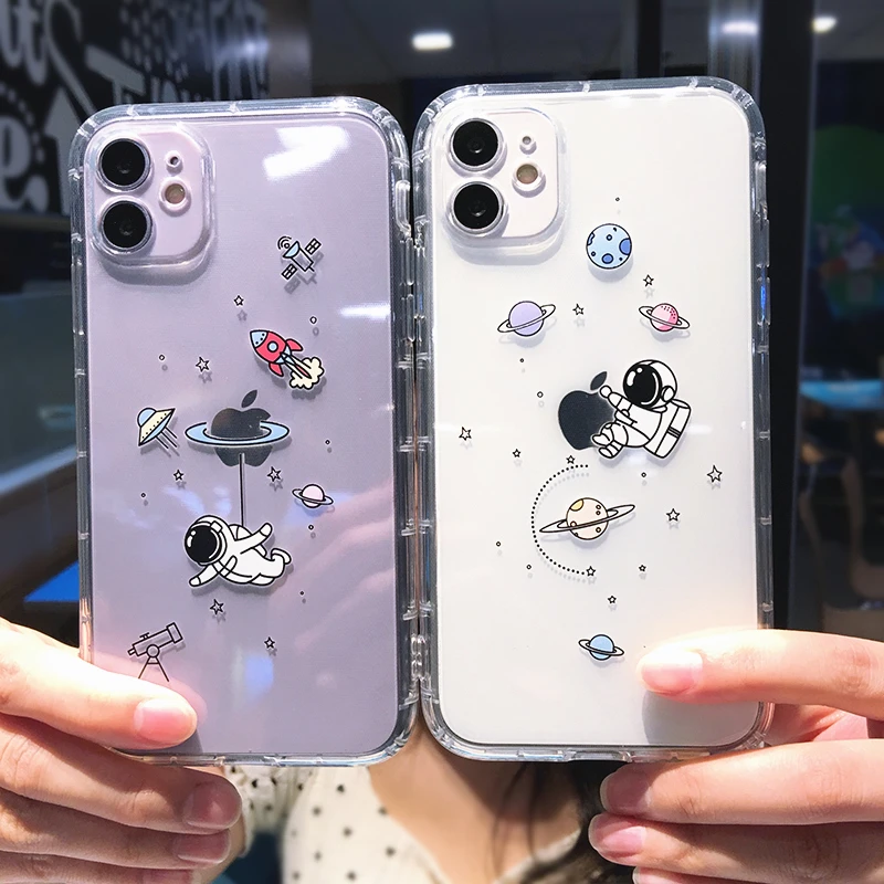 Clear Case Space Iphone Case Yomjew Pack Cute Pink Girly Star Phone Case For IPhone 12 Clear Case Space Iphone Case Yomjew Pack Cute Pink Girly Star Phone Case For IPhone 12