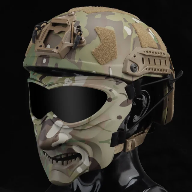 Mascarilla facial completa Airsoft, máscara con esqueleto de Calavera, gafas  resistentes a impactos, suministros de ciclismo para fanáticos del ejército,  novedad - AliExpress