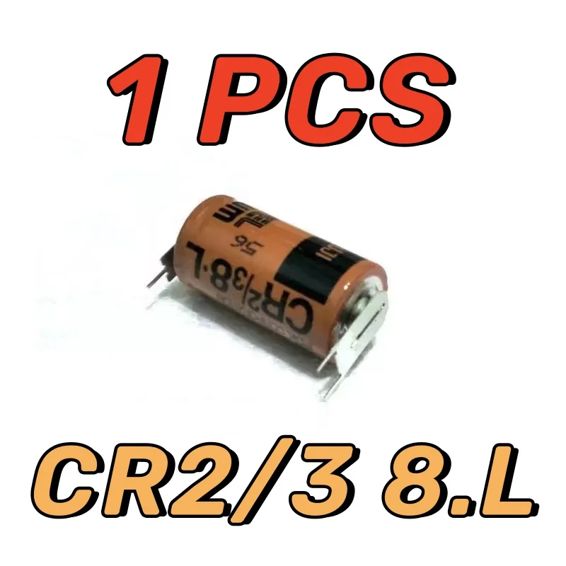 1PCS CR2/3 8.L PLC FDK 3V Lithium Battery with Welding Double Pins