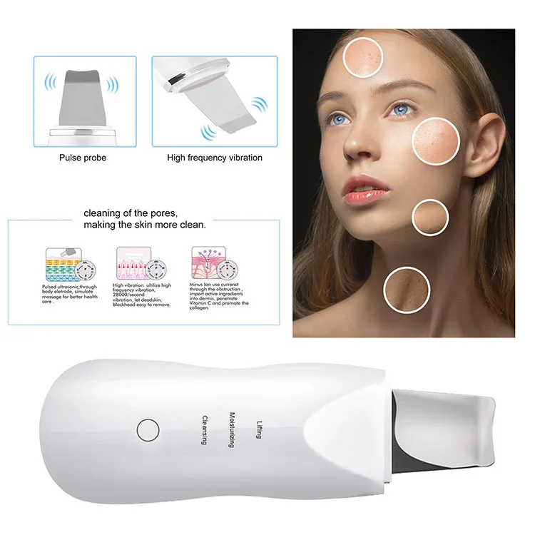 Wonder Sonic Ultrasonic Facial Peeling Lcd Beauty Device Skin