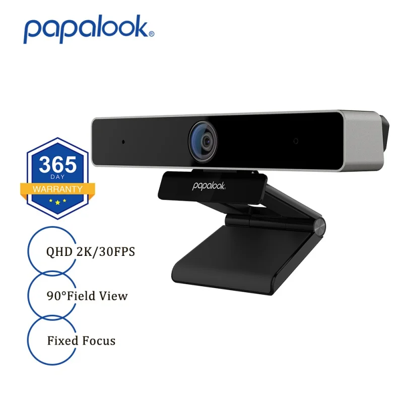 

Веб-камера PAPALOOK PA920 FHD с фиксированным фокусом, 2K, 30 к/с, 1080P