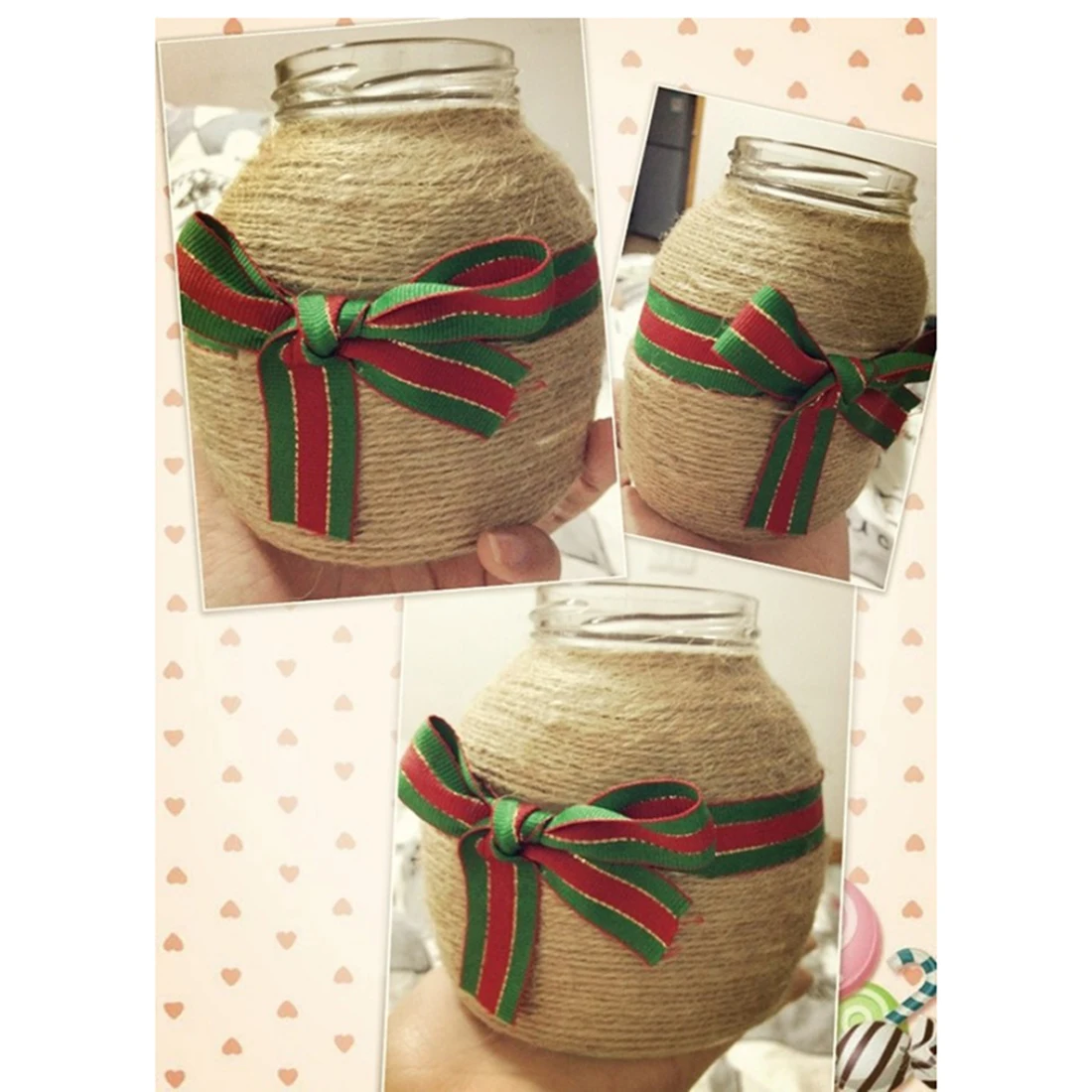 Natural Vintage Jute Rope Cord String Twine Burlap Ribbon Crafts Sewing DIY Jute Hemp Wedding Party Decoration 30-100Meters/Roll