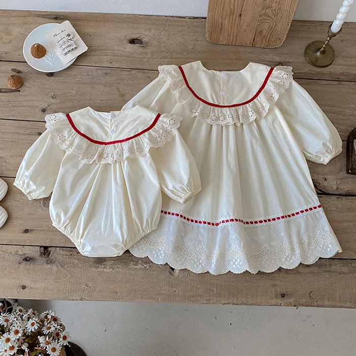 ملابس أطفال جديدة لخريف 2025 فستان حفلات للفتيات من عمر 2 إلى 7 سنوات رومبير للفتيات الصغيرات بأكمام طويلة فساتين أميرات للأطفال