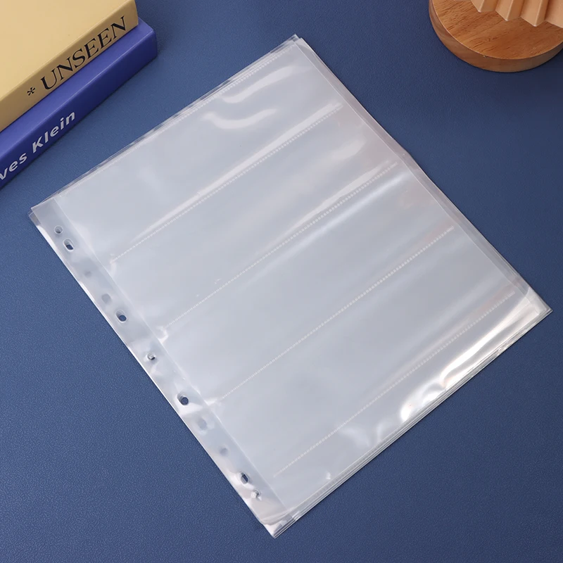 10Pcs 135/120 네거티브 필름 보관 페이지 무산성 가방 흑백 컬러 필름 슬라이드 보존 페이지 무산성 필름 가방'