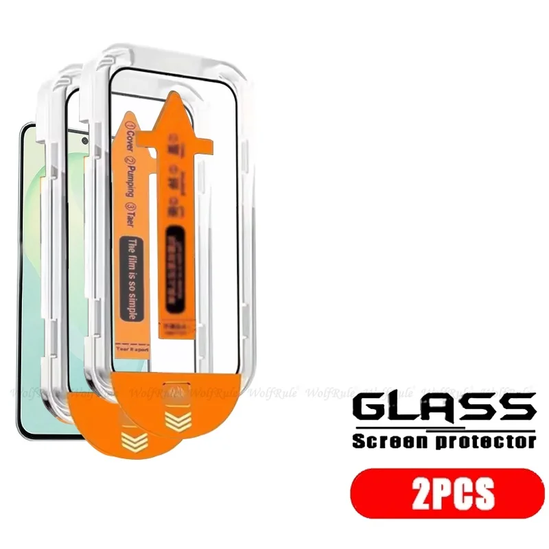 Premium Tempered Glass Screen Protector for Samsung Galaxy S26 FE - Full Cover, 9H Hardness, Dust-Free