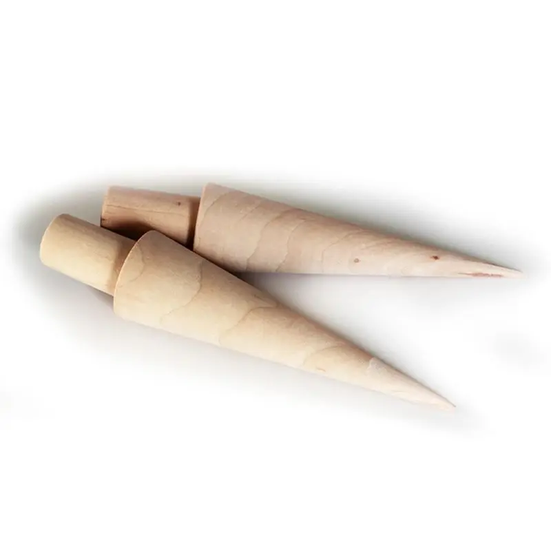 367A Wooden Ice Cream Cone Mold DIY Egg Roll Omelet Roller Pastry Roll Baking ice mold,ice cream cone holder