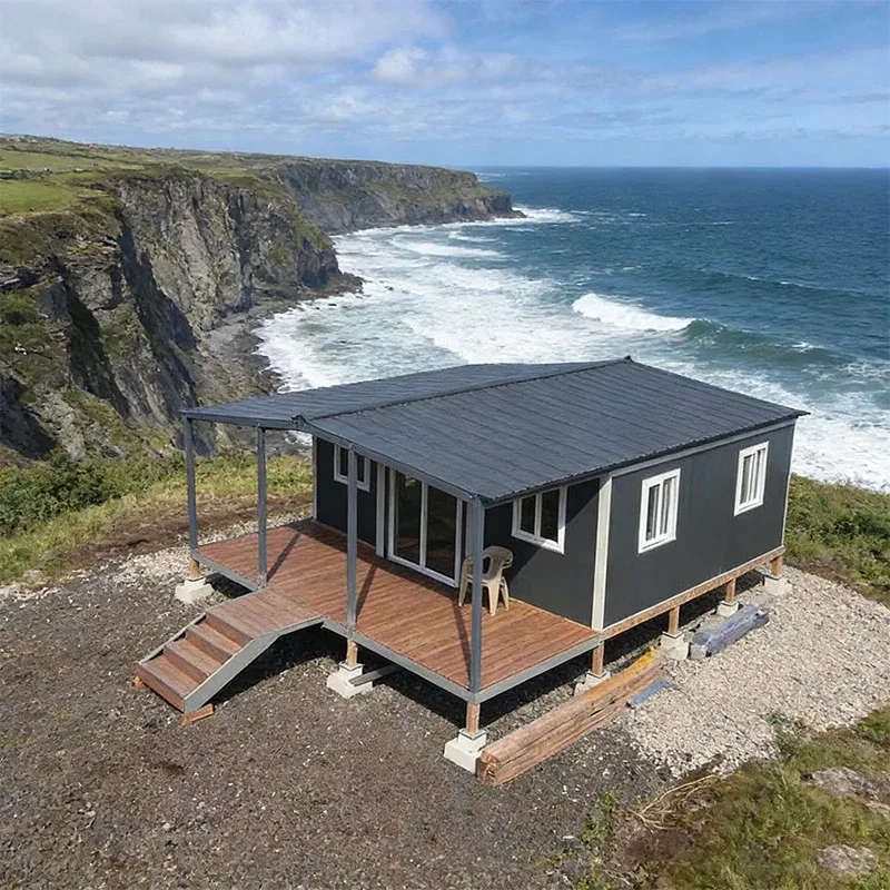 บ้านสำเร็จรูปหรูหราขนาด 40 ฟุต 20 ฟุต 3 4 5 ห้องนอน บ้านคอนเทนเนอร์พับได้แบบขยายได้ บ้านเคลื่อนที่ขนาดเล็ก 1