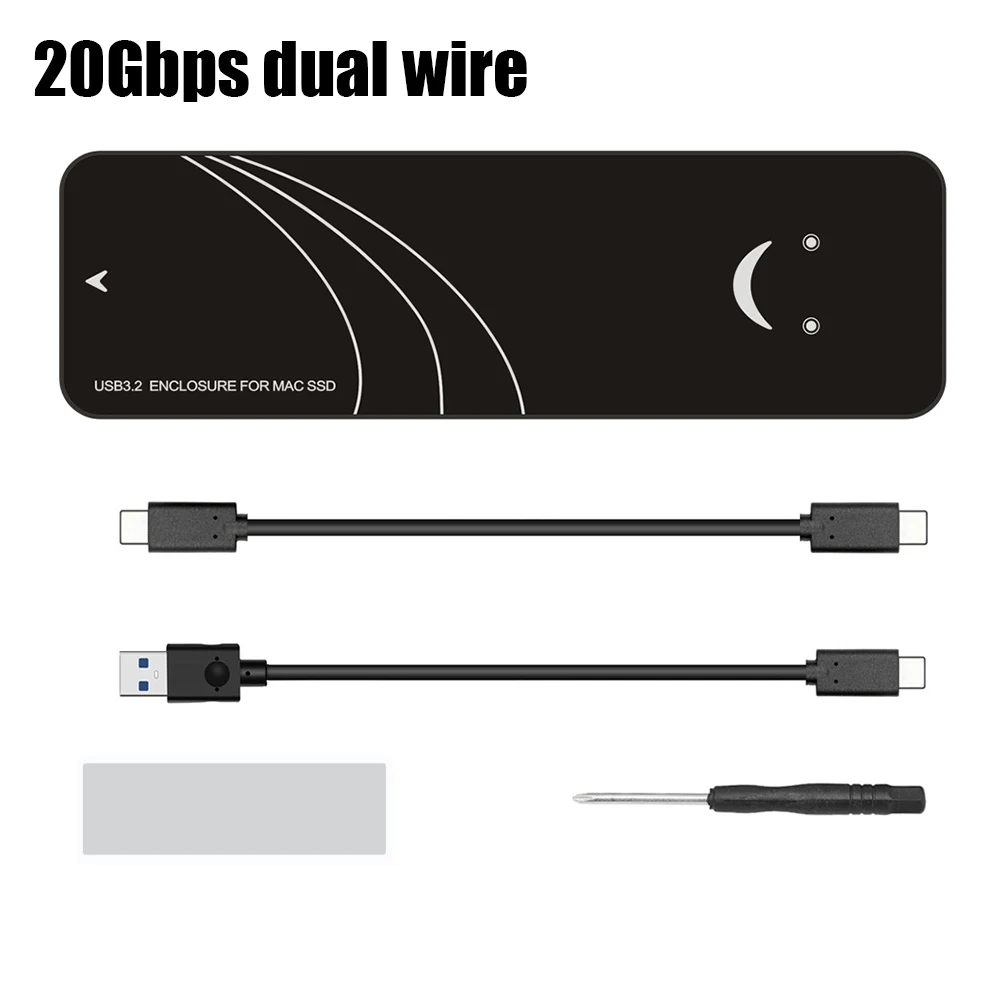 For Apple Macbook Enclosure NVME M2 SSD Case Adapter For Macbook Air Pro Retina 2013 2014 2015 2016 2017 USB 3.2 to MAC M.2 Box