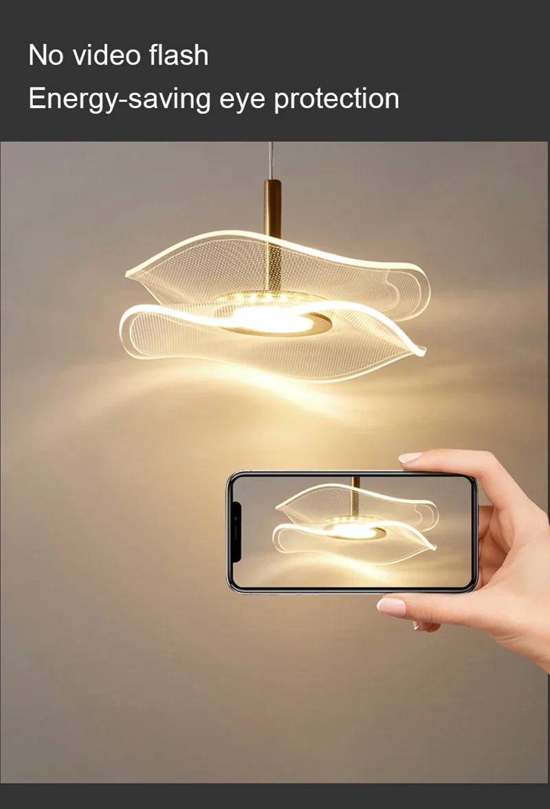 Lámpara colgante LED nórdica, accesorio de iluminación interior, para mesas de comedor, sala de estar, escaleras, decora