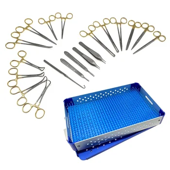 Kit di strumenti chirurgici per tessuti molli Strumenti chirurgici ortopedici per animali domestici 1 set