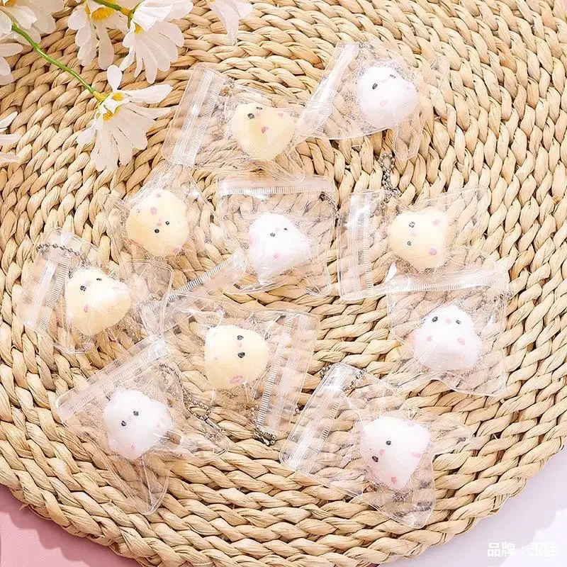 1/2Pcs Mini Kawaii Slow Rebound Relief Squeeze Toys Sticky TPR Squishy Mini Chick Stress Reliever Toys Squishy New Fidget Prop 3
