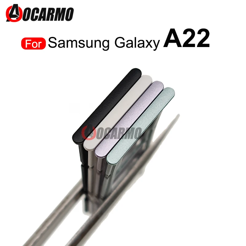 Aocarmo-블랙 화이트 그린 퍼플 Sim 카드 트레이 리더 MicroSD 홀더..