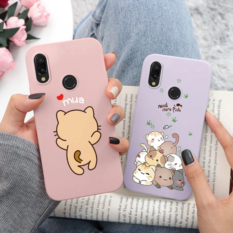 For Redmi Note 7S Note7 Pro Phone Cove Cute Flower Cartoon