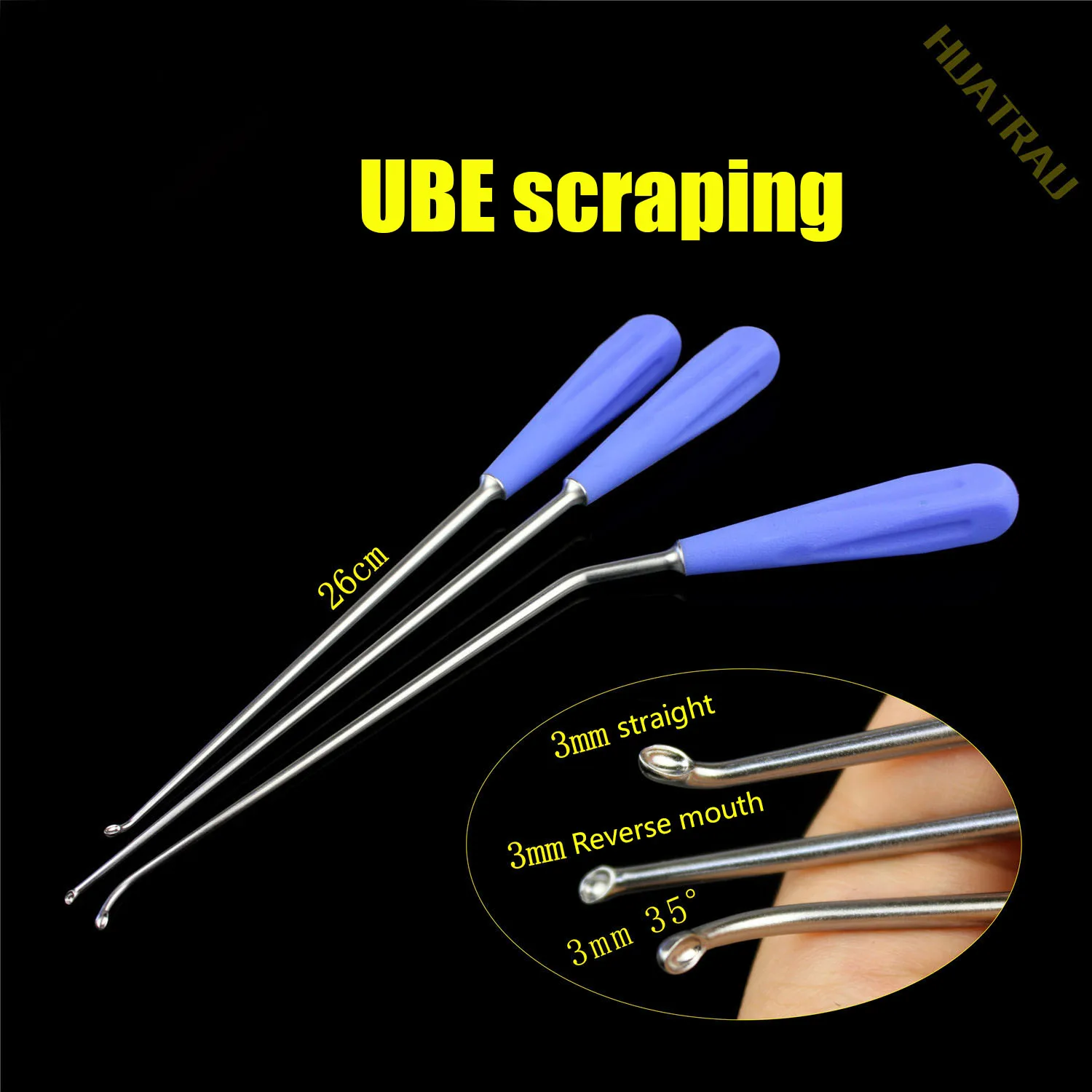 

UBE Scoop Bone Curette Push Positive Curette Unilateral Two-Channel Endoscopic Spine Orthopedic Instruments