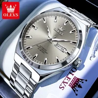 OLEVS 9907 NEW Business Watch for Men Fully Automatic Mechanical Movement Classic Date Week High-end Luxury Wrist watch for Men