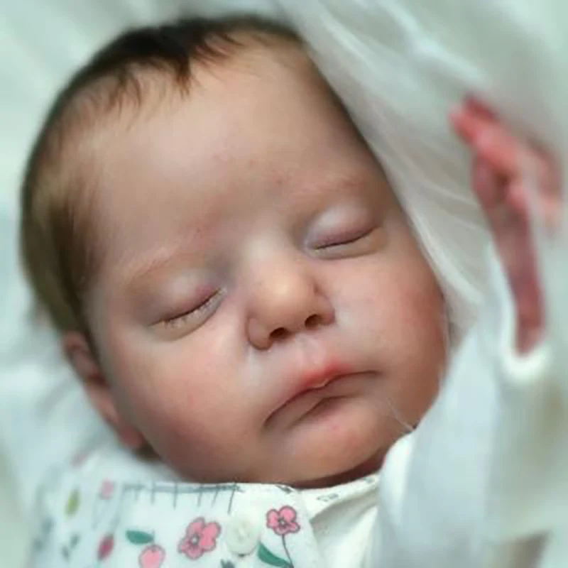 Reborn Nevaeh 인형 키트, 부드러운 DIY 인형 부품, 천 바디 및 COA 포함, 17 인치