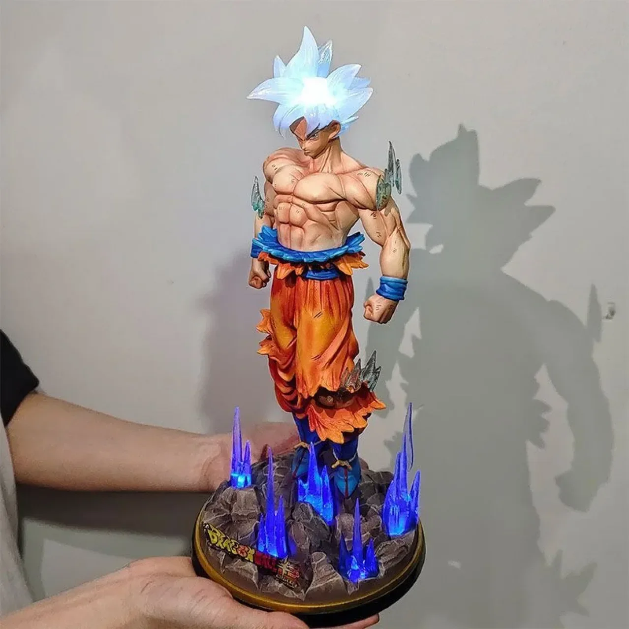 

32cm Dragon Ball Z Ultra Instinct Goku Figure Gk Anime Figure Large Luminous PVC Collectible Model Statue Doll Toy Gifts