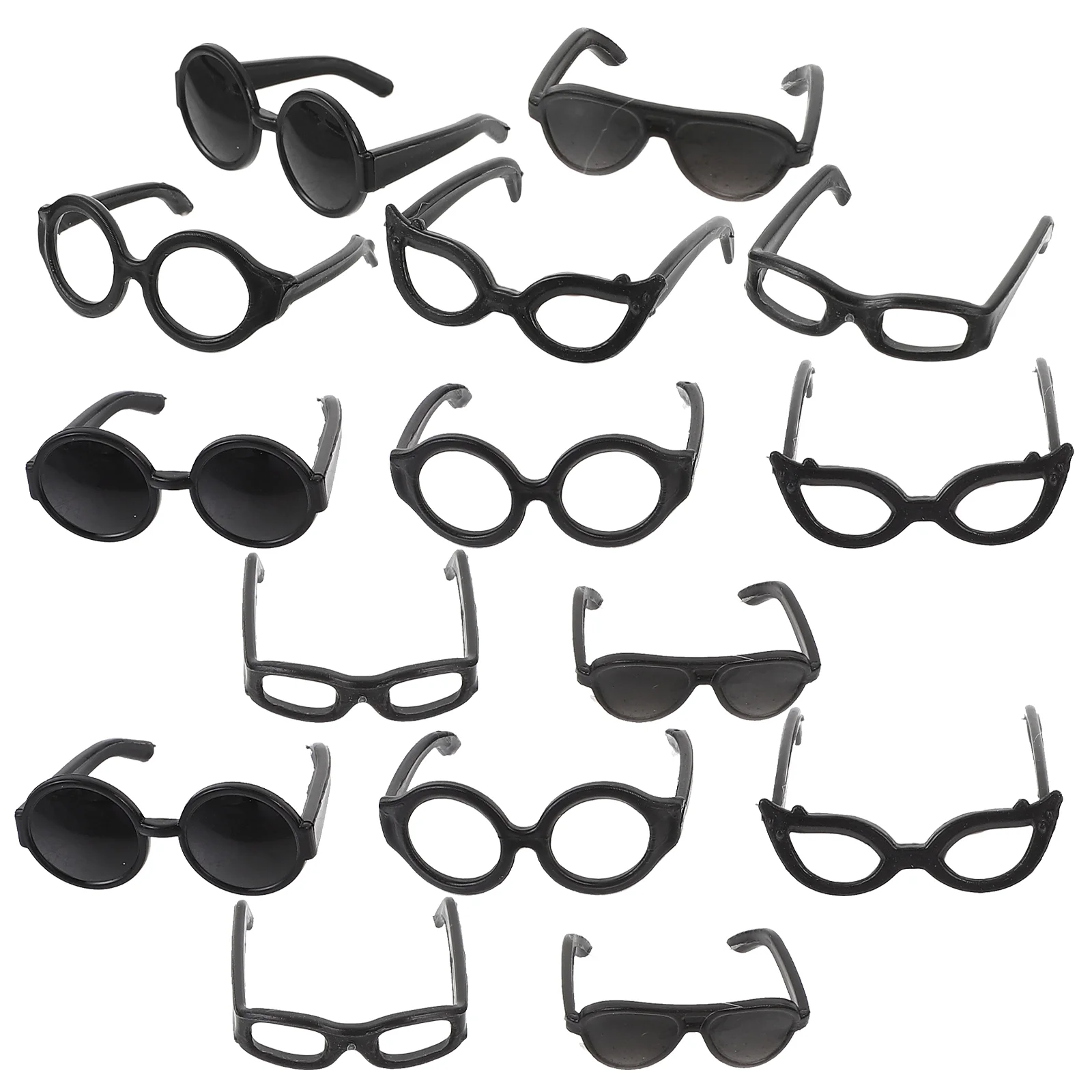 

20 Pcs Glasses For Eyeglasses Eyewear Toys Mini Dress Up Tiny Cosplay Accessories Props