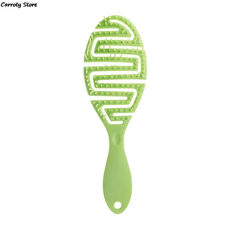 Wet Brush Pro Flex Dry ,Curved Comb, Massage Comb Fluffy Shape, Ribs Curling Comb,Can Be Used On Wet Hair For Easy Detangling 4