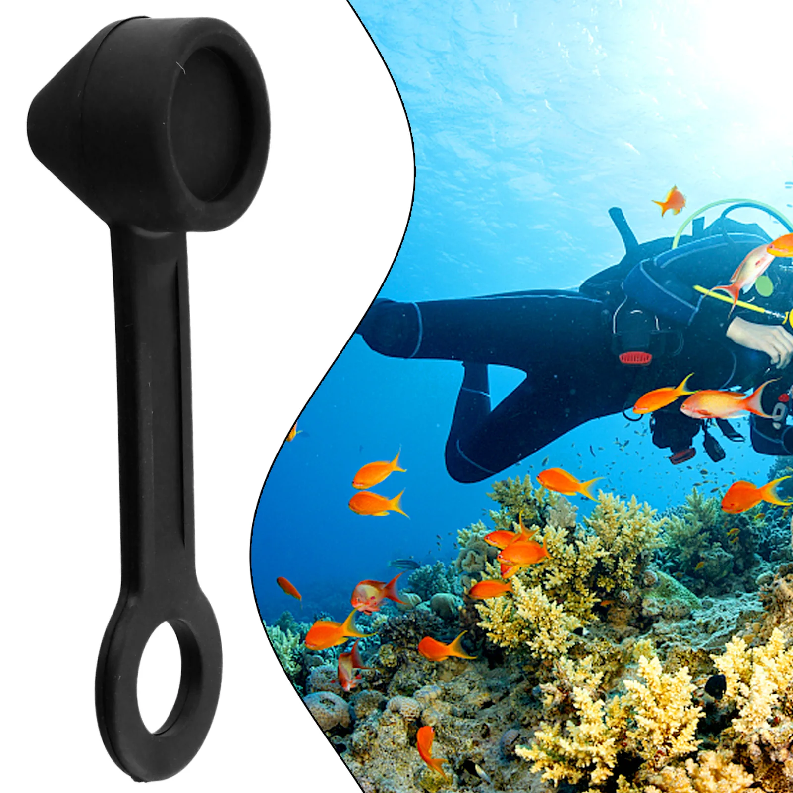 Staubkappe Scuba Diving Regulator First Stage Yoke Staubschutzhüllen Protector Plug Cap Scuba Regulator Yoke Staubschutz – Detail 1