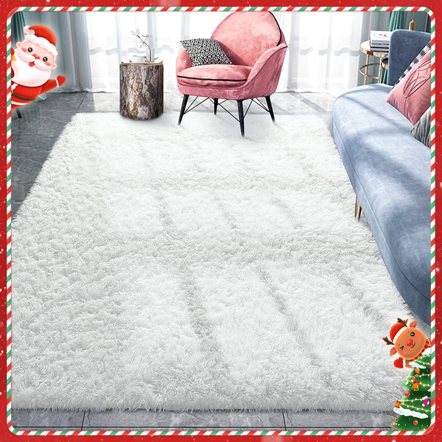 Floor Mat Plush Rug Decorative Carpet Silk Wool Rug Plush Carpet Imitated Cashmere Carpet Modern Large Area Carpet Plush Living Room Decorative Carpets sofa rug Thickened Bedroom rugs child play floor mats