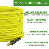 10m High Pressure Water Cleaning Hose Pipe  For Nilfisk STIHL Gerni Cleaning Hose Pipe Cord High Pressure Washer Extension Hose 2