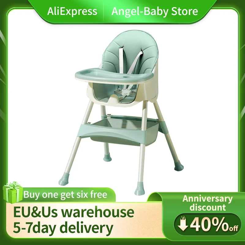 Multi Functional Baby Dinning Chair and Table High Chair 2 in 1 Multi