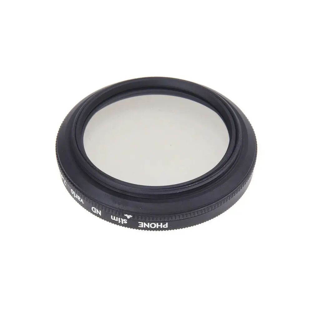 Camera Lens Filter Variable ND Filter Phone Lens Filter Photography Filter Detachable Phone Camera Lens Variable ND Filter Smartphones 37mm Portable Adjustable ND2 To ND400 Fader Variable ND Filters