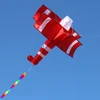 New High Quality 3D Single Line Red Plane Kite Sports Beach With Handle and String Easy to Fly Kids Gift 2