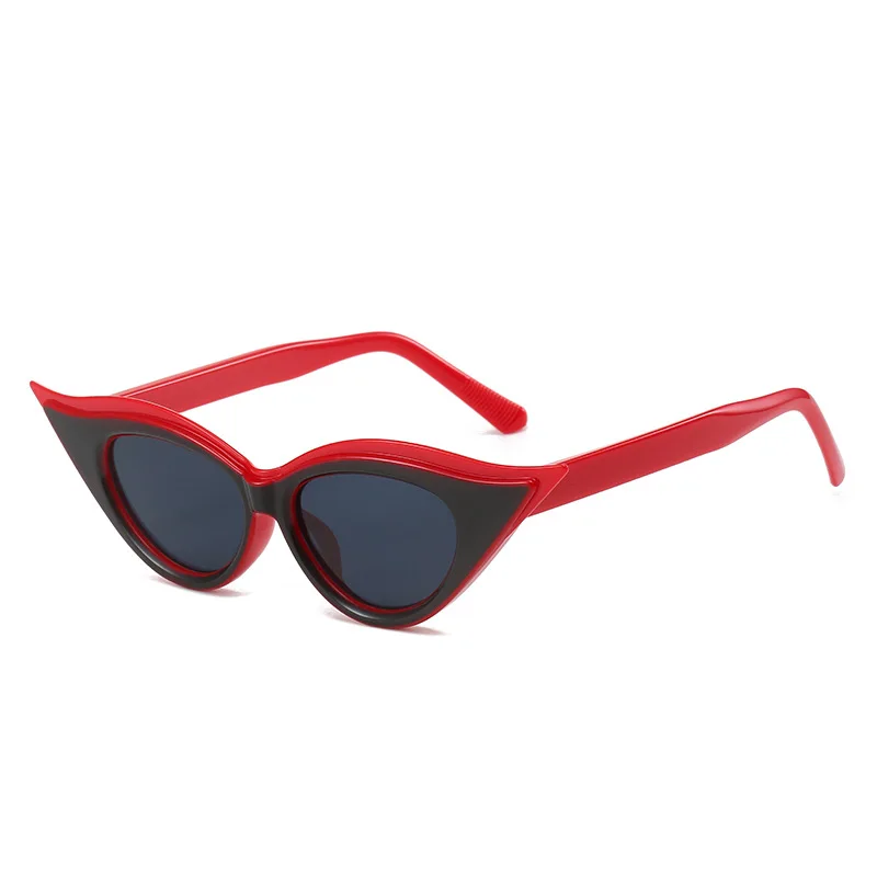 

2023 New Cat Eye Personalized Hip Hop Sharp Corner Glasses Fashion Show Style Sunglasses Women UV Protection Eyewear 248