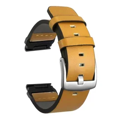 Quick Fit Leather Strap, 26mm/22mm Adjustable Band - 22mm (LBrSB)