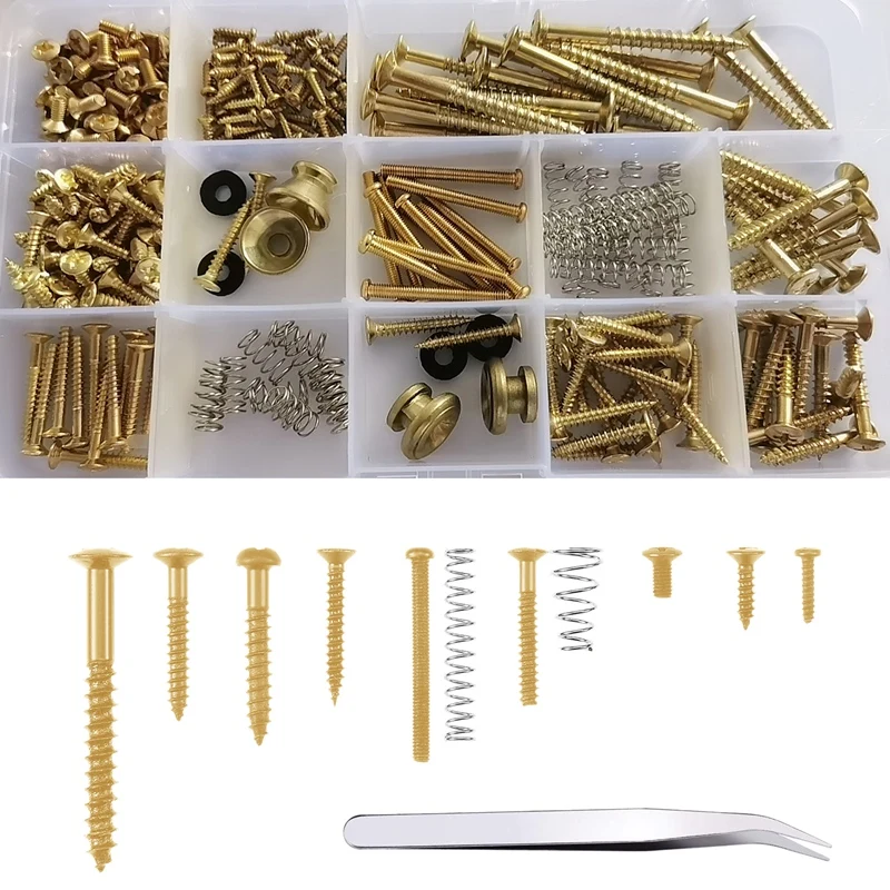 Electric Guitar Screw Kit (9 Types) with Springs for Guitar Bridge