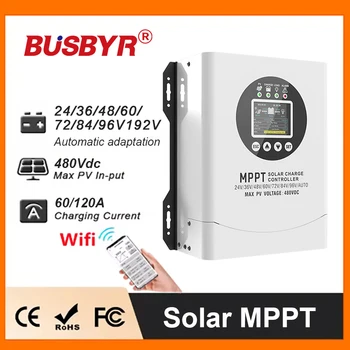 480VDC MPPT Solar Charge Controller 24V-192V High Voltage , LCD Display Home Energy Control System For Solar Roofs RVs Adaptive