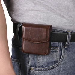 Leather Belt Clip Waist Bag Holster Cover - Oppo Find N3 Flip (Brown)