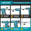 LIBRATON One-Handed Rivet Nut Gun, Rivet Nut Tool Kit with 40PCS Threaded Rivet Nuts, Metric Interchangeable Mandrels 4PCS 5