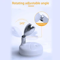 2Pcs LED Accent Light Remote Control Puck Light with Rotatable Light Head Dimmable RGB Rotatable Accent Lights Battery Operated 1