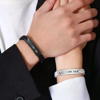 I Love You Finger Heart Couple Bracelet Set (2 PCS) 