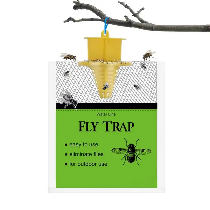 Big Bag Fly Trap Fly Control Pre-Baited Fly Trap Net Bag Outdoor Natural Fly Control Forniture Per Fattorie Horse Ranch Giardini