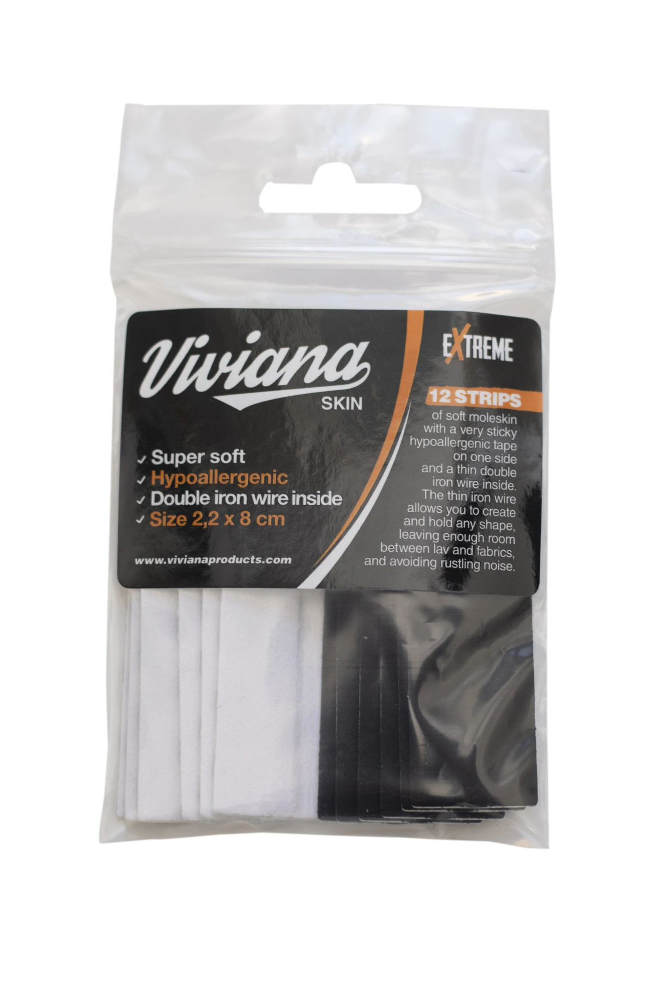 Viviana Skin Extreme Tape for Lav Mics (12 Strips) lav mic tape