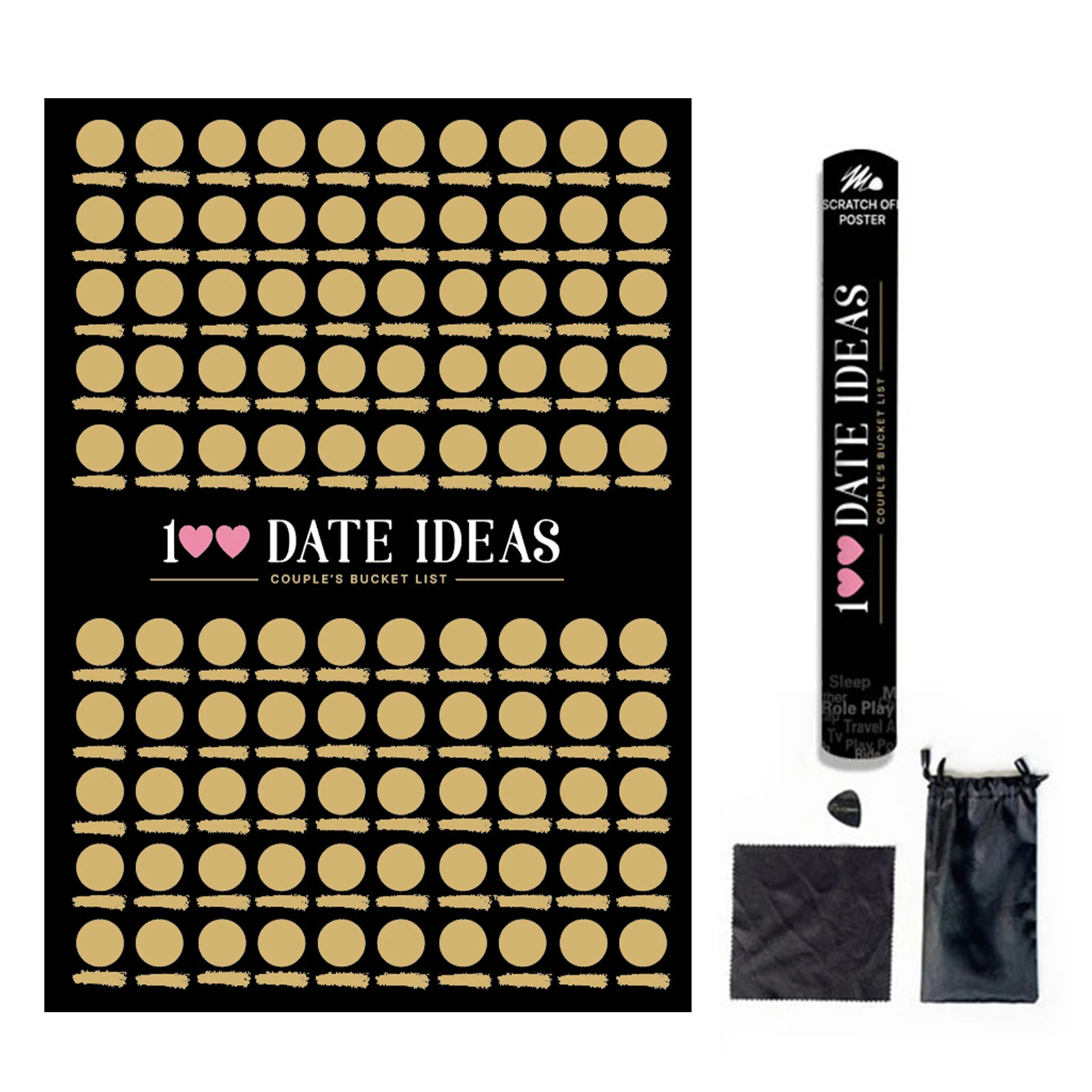 Affiche À Gratter Avec Date 100, Idée De Rencontre Pour Les Activités De  Couple, Décoration Murale Imprimée En Couleur, Cadeaux De Fiançailles Pour  Couples, 100 - AliExpress