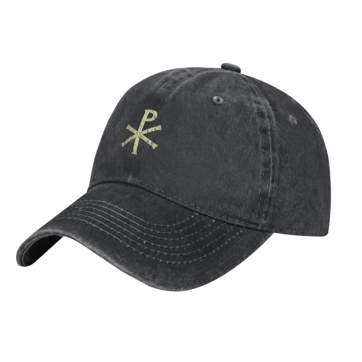 

Chi Rho - distressed Cowboy Hat Military Cap Man Trucker Cap Gentleman Hat Ladies Men's