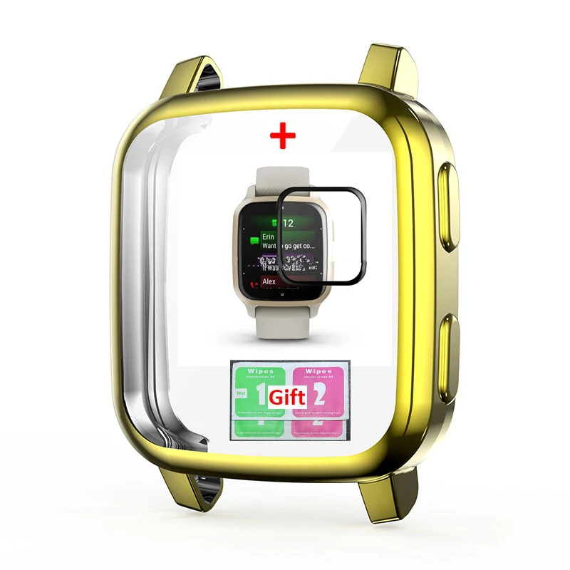 Garmin Venu sq/Venu sq 2  ð Ŀ  TPU   ̽,  Venu sq2 ð  PMMA ũ ʸ 
