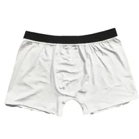 5pcs Sublimation DIY White Blank Polyester Boxer Briefs For Valentine and Father's Day Size S-2XL 1