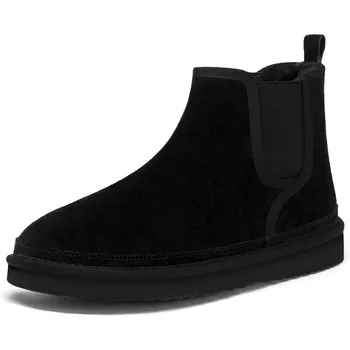 Men's Winter Snow Boots for Men Suede Chelsea Boots Casual Warm Anti-Slip Chelsea Boots