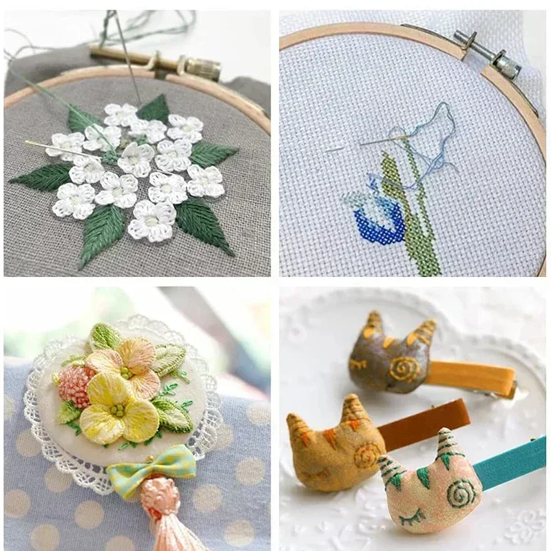Large Eye Cross Stitches Needles Threader DIY Stitch Embroidery Needlework Threading Needle Hand Sewing Tools Sewing Needle sewing needles