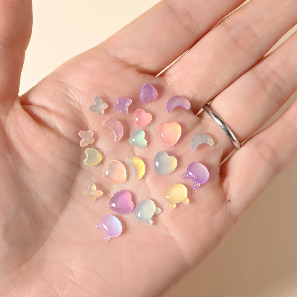 Nail Art Rhinestone Heart Love  Rhinestones Manicure Heart - 50pcs/lot  Heart - Aliexpress