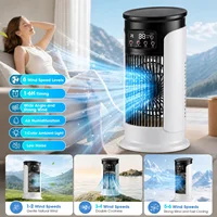 Rafraîchisseur D’air Portable USB 6 Vitesses Brumisateur Humidificateur LED Minuterie Bureau Maison Été 1