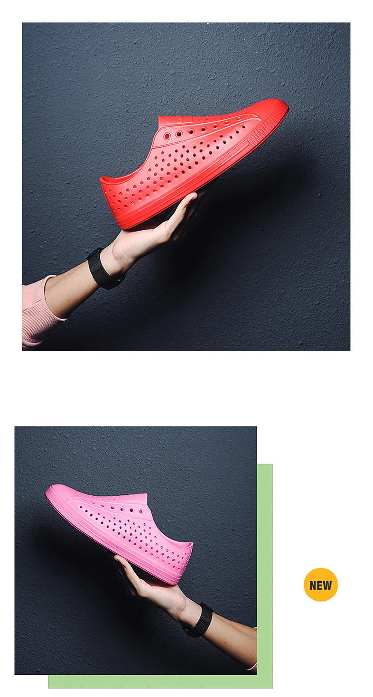 Summer Garden Wooden Sole Baotou Shoes Men's and Women's Universal Quick Drying Sandals Outdoor Anti sli_voghion.com