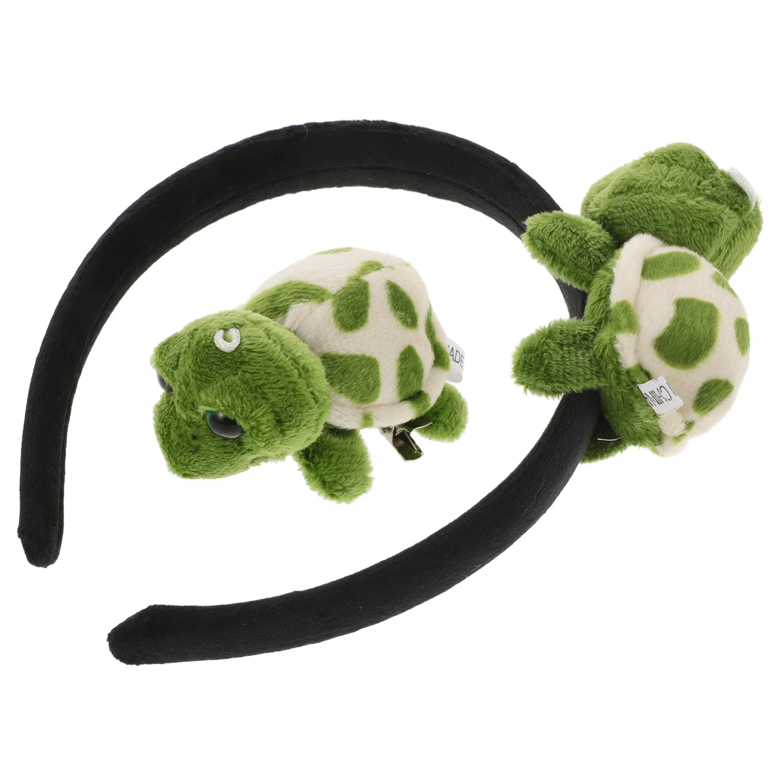 

Turtle Headband Hairpin Plush Festival Headgear Headwear Cloth Headbands for Women Girls Makeup Costume Accessories